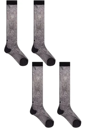 Dolce & Gabbana Set de tres pares de calcetines traslúcidos