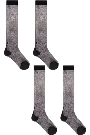 Dolce & Gabbana Set de tres pares de calcetines traslúcidos