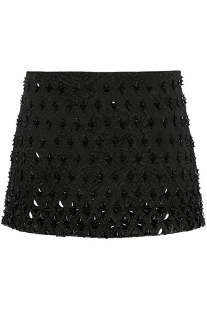 AMEN Falda corta con motivo en jacquard