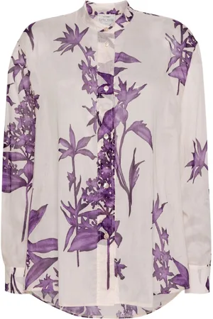 FORTE FORTE Camisa con estampado Herbarium