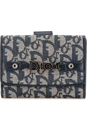 Dior Cartera Oblique Logo Charm Wallet 2004