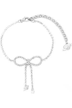 BLUMARINE Collar con moño de strass