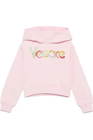 VERSACE Hoodie con logo bordado