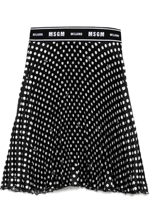Msgm Falda con estampado de lunares