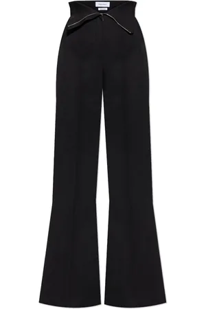 Alexander McQueen Pantalones con dobladillo vuelto