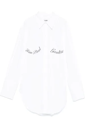 Jean Paul Gaultier Camisa de popelina estampada