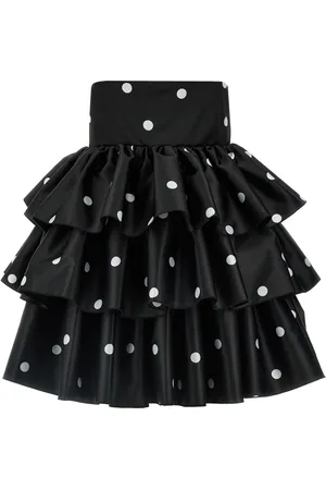 ROTATE Vestido satinado con volantes