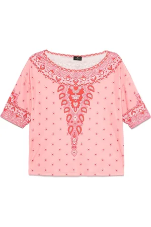 Etro Blusa con estampado de cachemira