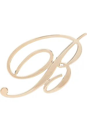 BLUMARINE Arete con placa del logo