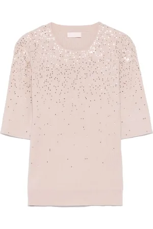 Liu Jo Playera con detalles de strass