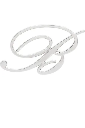 BLUMARINE Arete con placa del logo