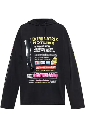 Vetements Hoodie con estampado gráfico