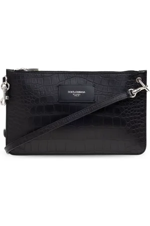 Dolce & Gabbana Bolsa de hombro con efecto de piel de cocodrilo