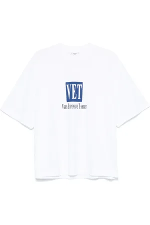 Vetements Playera con eslogan estampado