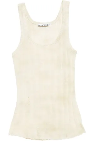 Acne Studios Camiseta con efecto envejecido