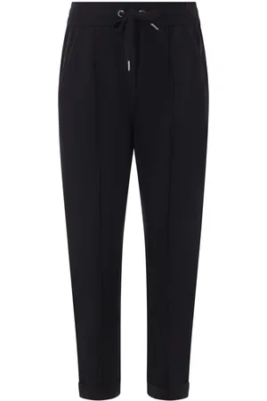 Brunello Cucinelli Pants con detalle de cadena Monili