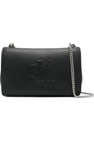 Calvin Klein Bolsa crossbody con logo en relieve