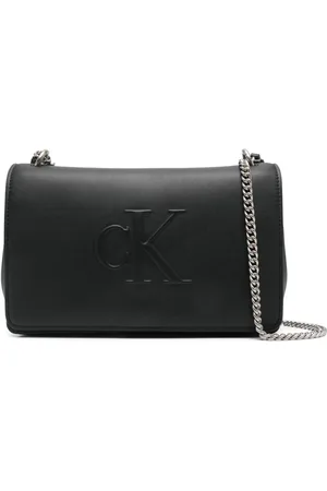 Calvin Klein Bolsa crossbody con logo en relieve