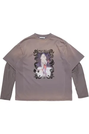 Acne Studios Playera con estampado a capas