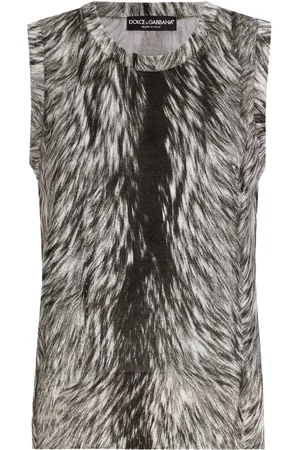 Dolce & Gabbana Camiseta con estampado de pelo