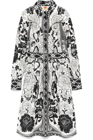 Farm Rio Vestido midi Flower Leopards