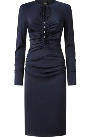 Pinko Vestido midi con diseño fruncido