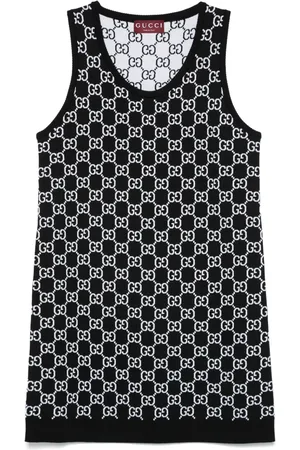 Gucci Vestido corto con motivo GG en jacquard