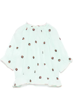 Stella McCartney Blusa con bordado de catarina