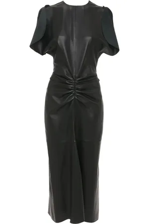 Victoria Beckham Vestido midi con diseño fruncido