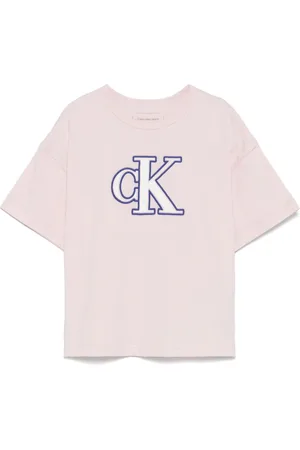 Calvin Klein Playera con monograma afelpado