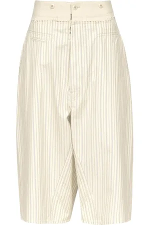 Maison Margiela Shorts con motivo de rayas
