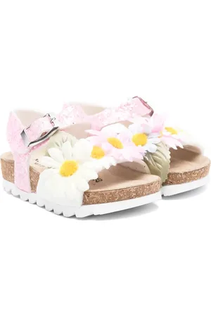 MONNALISA Sandalias con apliques de flor