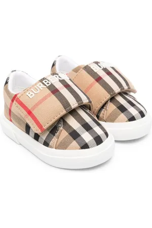 Burberry Tenis con cierre autoadherente y motivo de cuadros