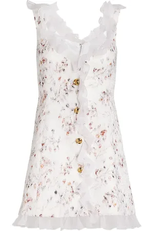 Giambattista Valli Vestido en jacquard con volantes
