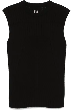 Rick Owens Chaleco tejido de canalé