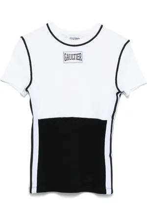 Jean Paul Gaultier Playera con parche del logo
