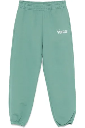 VERSACE Pants con logo bordado