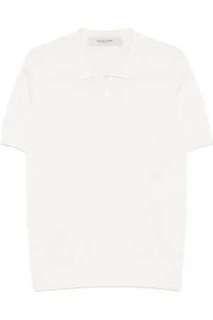 Golden Goose Playera tipo polo tejida en intarsia