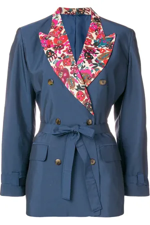 Jean Paul Gaultier Floral detail tied blazer