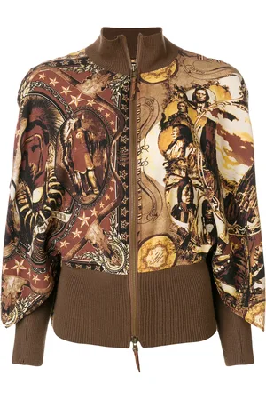 Jean Paul Gaultier Ribbed detail printed jacket