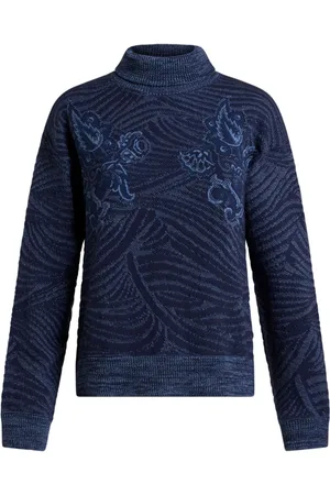 Etro Suéter en jacquard con cuello de tortuga