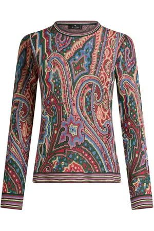 Etro Suéter con motivo de cachemira en jacquard