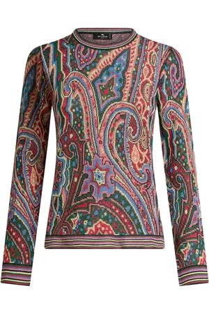 Etro Suéter con motivo de cachemira en jacquard