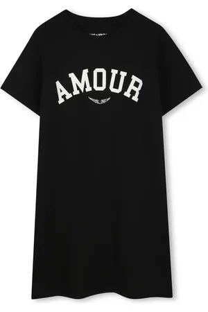 Zadig & Voltaire Vestido estilo playera con estampado Amour