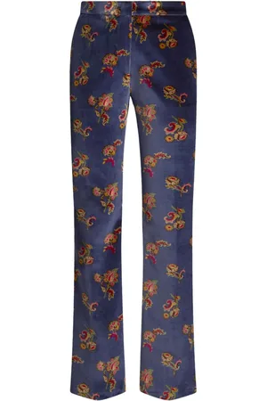 Etro Pantalones tejidos acampanados