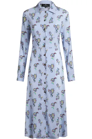 Etro Vestido camisero estampado