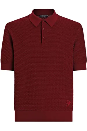 Dolce & Gabbana Playera tipo polo tejida