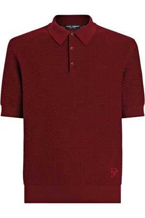 Dolce & Gabbana Playera tipo polo tejida