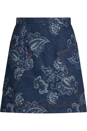 Etro Falda corta de mezclilla