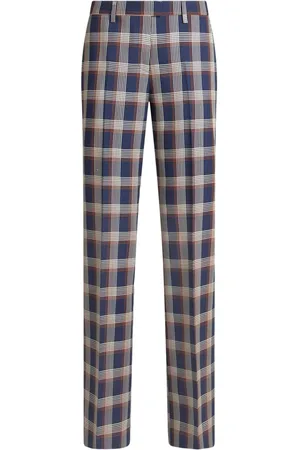 Etro Pantalones con cuadros estampados